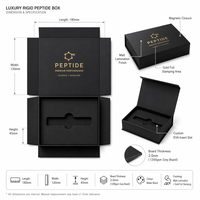 Boîtes d'emballage personnalisées pour peptides, boîte-cadeau rigide magnétique de luxe avec insert en EVA, boîte à stylos OEM en gros