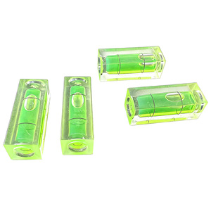 Mini niveau à bulle rectangulaire en acrylique vert 40x15x15mm pour outils de test et d'alignement de précision - Product Image 1