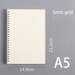 Sổ Ghi Chú Xoắn Ốc A5 Bán Chạy Cho Học Sinh Sổ Ghi Chép Trường Học Chống Nước <span class=keywords><strong>PP</strong></span> Trong Suốt Sổ Ghi Chép Trang Bên Trong Tự Làm Sổ Lập Kế Hoạch In - Product Image 2