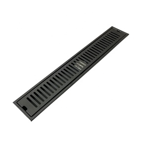 Factory Custom Bathroom <strong>Floor</strong> <strong>Drain</strong> Anti Odor Shower <strong>Drain</strong> Stainless Steel Black - Product Image 2