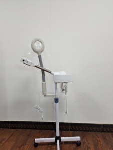 Appareil de soin du visage à vapeur d'ozone professionnel rotatif à 360°, en matériau ABS, pour nettoyage et beauté - Product Image 6