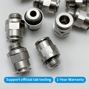 Original Germany FESTO NPQM Series Metal Push-in Fittings High Temperature Pneumatic Tube <b>Connectors</b> Food Safe Air Fittings - Product Image 5
