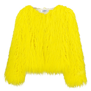 Slim Korean Solid Color <strong>Beach</strong> Wool Women's <strong>Coat</strong> Imitation Fur Factory Straight Medium Length Vintage <strong>Coat</strong> - Product Image 5