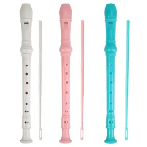 Student Traditional Flute Musical Instrument Open Hole Design ABS Plastic on Sale