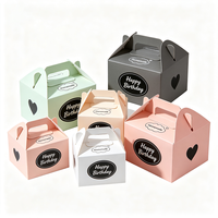 Boîte à gâteau d'anniversaire personnalisée avec impression numérique, design gratuit, production en 72h, emballage alimentaire en carton recyclable
