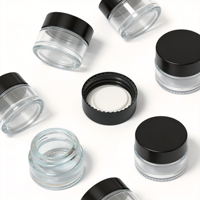 Bocaux de conservation en verre de qualité alimentaire anti-enfants de 5/7/9 ml avec gravure pour usage cosmétique (soins de la peau, rouge à lèvres, crème pour les yeux, cire)