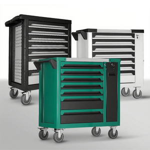 Chariot à outils mobile à 7 tiroirs pour mécanicien de garage, chariot de rangement robuste en acier - Product Image 2