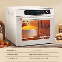 Four à convection électrique intelligent à commande vocale 50L, contrôle par bouton tactile, boîtier métallique, température des tubes supérieur et inférieur indépendante, usage domestique