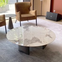 Table basse ottoman moderne en marbre pour salon, salle à manger, chambre à coucher, meubles de maison