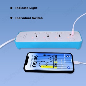 Oem <span class=keywords><strong>3</strong></span>-cách công nghiệp mở rộng dây với độc lập chuyển đổi ánh sáng USB powered ổ cắm cho các ứng dụng công nghiệp 110V đánh giá - Product Image 4