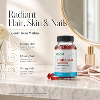 Gummies de collagène végétal OEM pour la santé des cheveux, de la peau, des ongles et des articulations – Complément multivitaminé végétalien sans gélatine