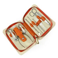Ensemble professionnel de coupe-ongles en acier inoxydable de haute qualité, 9 pièces, kit de manucure et pédicure, coupe-ongles pour les mains et les pieds, boîte d'application