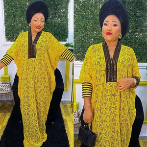 H & D Fashion African Lace Dresses For Women Muslim Boubou Robe Dashiki Kaftan Dresses