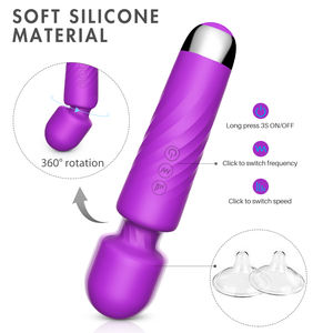 Vibrador, Juguetes sexuales, vibromasseur, masajeador Personal recargable, varita, potente vibración, herramienta ligera para trabajadores de oficina - Product Image 5