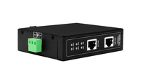 Divisor PoE++ Gigabit Industrial de 10G para Riel DIN 802.3bt de 120W a Adaptador de Corriente de 12V 10A para Cámaras PTZ y Puntos de Acceso
