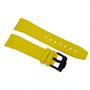 Bracelet de montre SKX007 en caoutchouc vulcanisé jaune de haute qualité, avec trous de 1,8 mm et 2,5 mm, largeur de 22 mm, bracelet premium pour montres - Product Image 6