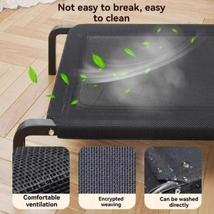 Cama elevada de refrigeración portátil para perros, cuna de malla elevada a prueba de masticación para interiores y exteriores para perros grandes, resistente con diseño transpirable - Product Image 4