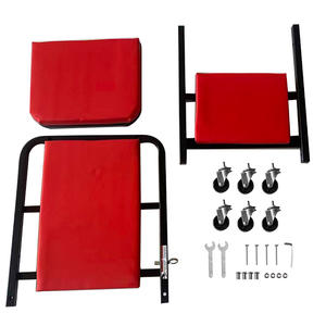 เก้าอี้ช่างซ่อมรถยนต์แบบมีล้อเลื่อน 36 นิ้ว 2-in-1 รุ่น Heavy Duty พับได้ สีแดง รุ่น Z <span class=keywords><strong>Creeper</strong></span> <span class=keywords><strong>Seat</strong></span> - Product Image 6