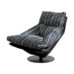 Sillón Individual de Lujo Reclinable y Giratorio con Estructura de Marco para Sala de Estar, Dormitorio, Balcón, Silla de Diseño - Product Image 3