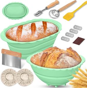 ชุ<span class=keywords><strong>ด</strong></span>ตะกร้าหมักขนมปังความจุขนาดใหญ่ชามหมักแป้งเครื่องมืออบขนมแบบพับได้ - Product Image 2