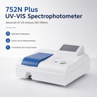 Spectrophotomètre visible avec stockage USB intégré, courbes de données et technologie de porte lumineuse automatique pour les tests d'absorption en laboratoire de chimie