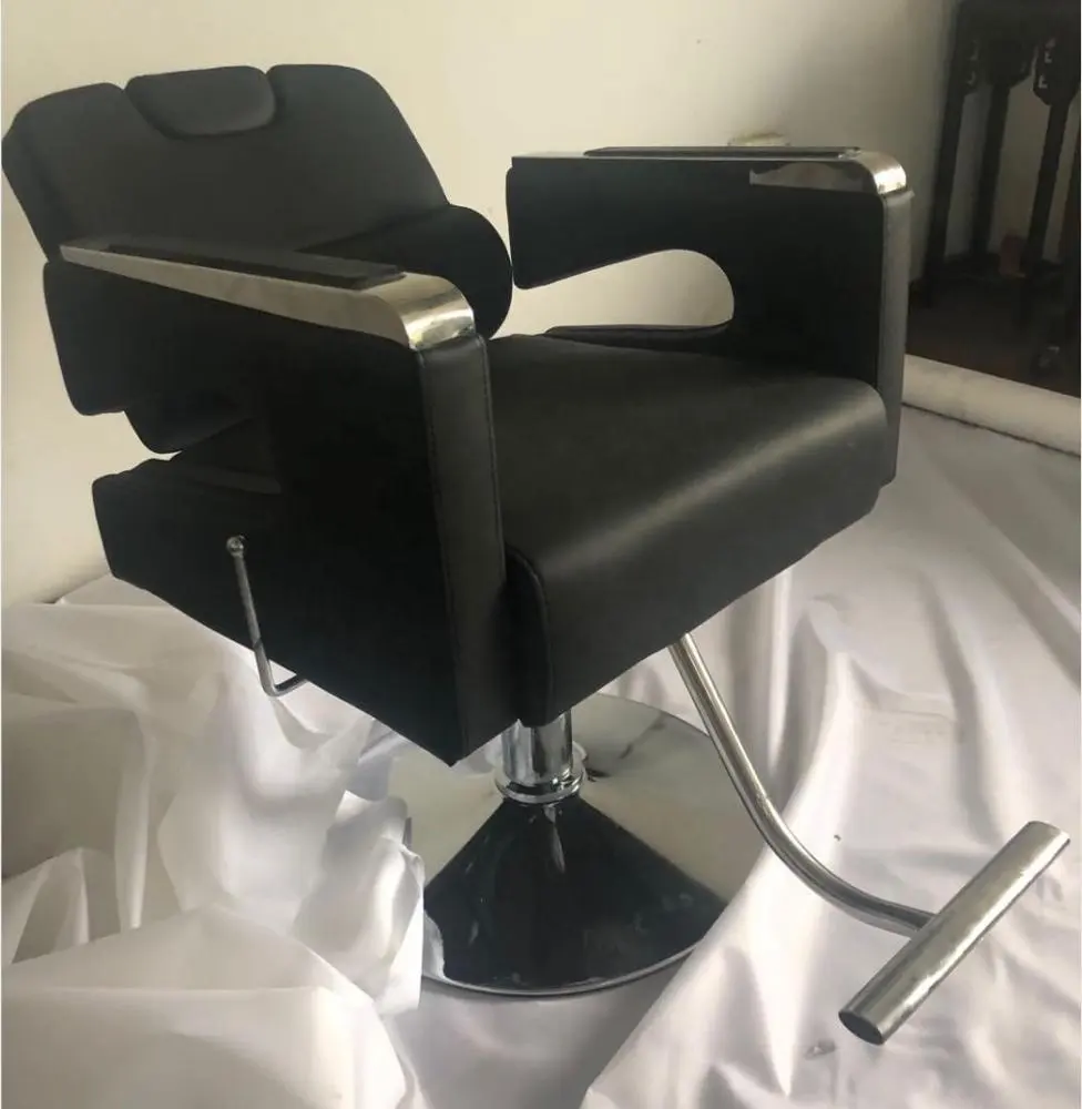 Cadeira de barbeiro estiloso laranja, cadeira de salão de beleza com 5 anos de garantia, estilo exclusivo, 2020