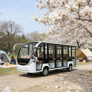 Autobús Turístico Eléctrico Totalmente Cerrado, el Más Vendido, para Zonas Turísticas y Propiedades Inmobiliarias - Product Image 1