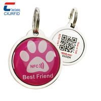 Étiquette RFID CXJ Prix d'usine Petite étiquette NFC imperméable pour chien Étiquette RFID en métal Époxy