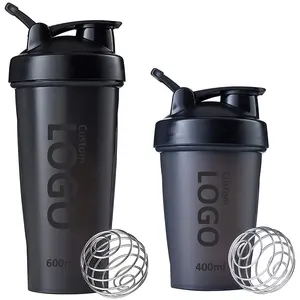 In Voorraad 500Ml 600Ml Sublimatie Schroefdop Bpa Gratis Custom Proteïne Shaker Waterfles Voor Buiten