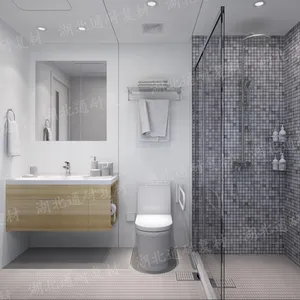 חדרי מקלחת שירותים טריילרים צבעים שונים זמינים קרור שירותים נייד שירותים
