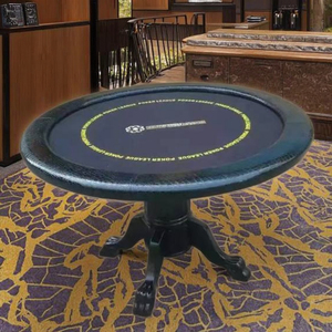 QINLONG <span class=keywords><strong>Table</strong></span> de club de jeu <span class=keywords><strong>ronde</strong></span> de luxe de 48 pouces <span class=keywords><strong>Table</strong></span> de Mahjong de <span class=keywords><strong>Poker</strong></span> de Taxas <span class=keywords><strong>ronde</strong></span> de haute qualité pour le divertissement - Product Image 5