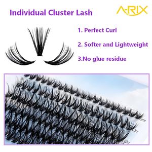 Clusters de cils individuels A-RIX faciles et parfaits, en PBT et fibre, réutilisables, professionnels, de haute qualité, 50/60P, personnalisables - Product Image 6