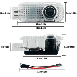 Lampe d'ambiance LED haute luminosité pour voiture <span class=keywords><strong>Audi</strong></span>, éclairage de courtoisie 12V pour portières A1/A3/A4/A5/A6/A7/<span class=keywords><strong>Q2</strong></span>/Q3/Q5/Q7 - Product Image 4