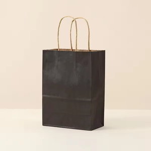 Bolsa de Papel Kraft Marrón al por Mayor con Asa Clásica, Bolsa de Embalaje Biodegradable Desechable para Ropa, Zapatos y Regalos - Product Image 2