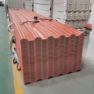 Tuiles de toit Roma imperméables pour villas de style europé<span class=keywords><strong>en</strong></span>, feuille de revêtement <span class=keywords><strong>en</strong></span> PVC résine ASA pour toitures de bâtiments - Product Image 4