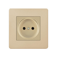 Interruptor y Enchufe Eléctrico de Pared Estándar Europeo con Conexión a Tierra, 250V 16A, Panel de PC, Toma Schuko, Enchufe Alemán