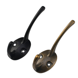 Modern Minimalist Wall <b>Hooks</b> Zinc Alloy Round Black Bronze Coat Cap Hanger Wardrobe <b>Kitchen</b> Bedroom Bathroom Entryway Mounting - Product Image 5