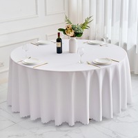 Nappe Ronde Personnalisée en Polyester Couleur Unie Rose Violet Élégante Décorative 120 Pouces pour Mariage, Événement, Banquet, Fête