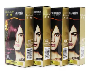GMPC ISO 100% gri kapsama sağlıklı organik saç rengi kremi