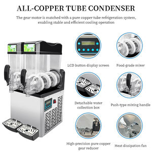 เครื่องทำน้ำแข็งปั่นแบบตั้งโต๊ะ <span class=keywords><strong>ราคา</strong></span>โรงงาน, เครื่องทำน้ำแข็งปั่นสแตนเลส, เครื่องทำเครื่องดื่มแช่แข็งแบบไฟฟ้า - Product Image 2