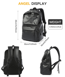 MOYYI Sacs en Cuir PU pour Hommes, <span class=keywords><strong>Sac</strong></span> <span class=keywords><strong>à</strong></span> <span class=keywords><strong>Dos</strong></span> d'École, <span class=keywords><strong>Sac</strong></span> <span class=keywords><strong>à</strong></span> <span class=keywords><strong>Dos</strong></span> en Cuir d'Affaires - Product Image 6