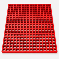 Grille en PRF moulée SSM 1220x3660mm, panneau en plastique renforcé de fibre de verre, surface antidérapante, couvercle de tranchée, drainage, HB/V-0, ignifuge