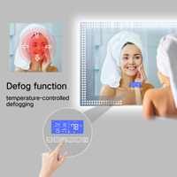 Miroir intelligent anti-buée pour la maison avec haut-parleur Bluetooth et miroir LED givré spécial