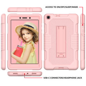 Caso Heavy Duty Per <span class=keywords><strong>Samsung</strong></span> <span class=keywords><strong>Galaxy</strong></span> <span class=keywords><strong>Tab</strong></span> 8.0 Pollici T290 T295 Robusta Armatura Cavalletto Antiurto Defender Silicone <span class=keywords><strong>Tablet</strong></span> PC copertura - Product Image 4