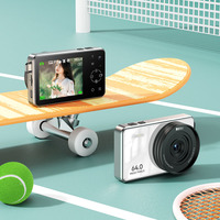 BENJIE 2025 Kamera Baru Resolusi Tinggi 64MP Video 2.7K Zoom 16X Sensor CMOS Layar IPS 2.8-inci Stabilisasi Gambar Elektronik