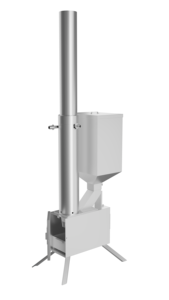 Chauffage extérieur à granulés de bois Poêle à granulés en acier durable pour bains à remous et piscines - Product Image 5