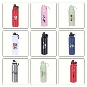 Thermos sport isotherme grande capacité avec logo personnalisé, double paroi sous vide, en acier inoxydable, tasse thermique de voyage - Product Image 4