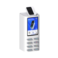 Machine POS haute capacité à 8 emplacements avec station de banque d'alimentation publicitaire à affichage LED pour bar restaurant centre commercial