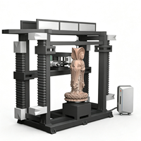 Machine de gravure CNC 3D verticale 4/5 axes Kunheng pour la sculpture de statues en marbre et granit