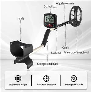 T850 새로운 고고학 보물 찾기 방수 프로브 패널 LCD 지하 금속 탐지기 - Product Image 3